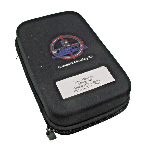 Liberty Lubricants Compact Cleaning Kit Gun Lube .40/10mm Pistol Black Zip Case - Picture 1 of 12